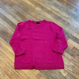 Talbots Fuchsia Crew Neck Sweater